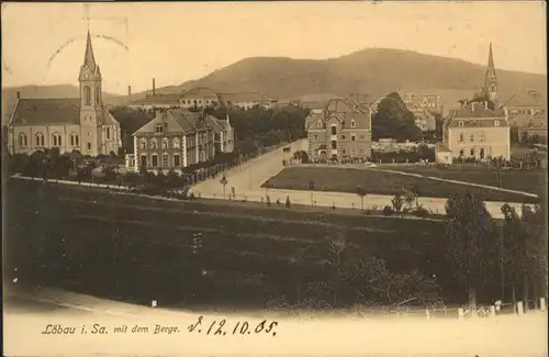 wq67242 Loebau Sachsen Loebau Kirche x Kategorie. Loebau Alte Ansichtskarten