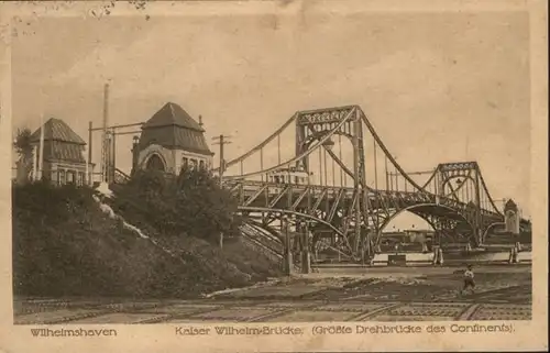 Wilhelmshaven Kaiser Wilhelm Bruecke Drehbruecke x