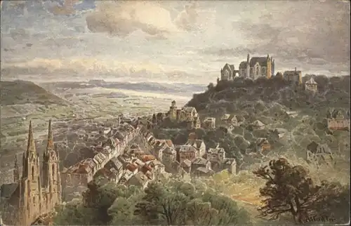 Marburg Nach Original Entwuerfen von Kuenstler N. v. Astudin *