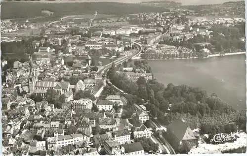 Konstanz Fliegeraufnahme Rheinbruecke Petershausen *