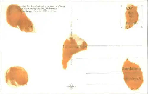 Scheidegg Allgaeu Kindererholungsheim Hubertus *