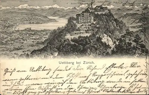 ww89152 Uetliberg Zuerich Uetliberg bei Zuerich x Kategorie. Uetliberg Alte Ansichtskarten