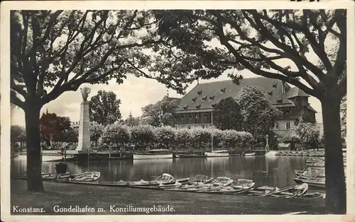 Konstanz Gondelhafen Konziliumsgebaeude Kat. Konstanz