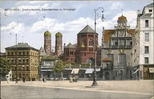 Muenchen Lenbachplatz Kuenstlerhaus Synagoge Kat. Muenchen