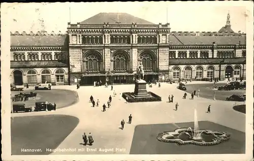 Hannover Hauptbahnhof Ernst August Platz Springbrunnen Kat. Hannover