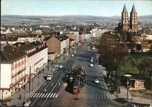 Kassel Kurt-Schumacher-Strasse Martinskirche Strassenbahn Kat. Kassel