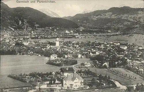 Garmisch-Partenkirchen Flugaufnahme Kat. Garmisch-Partenkirchen