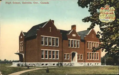 Oakville Ontario High School Wappen  Kat. Oakville