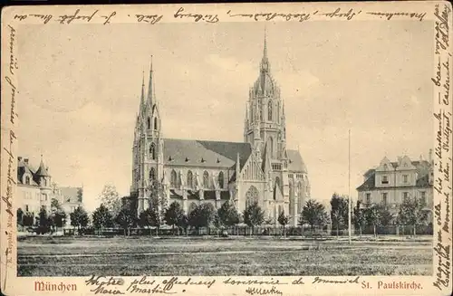 Muenchen St. Pauskirche Kat. Muenchen