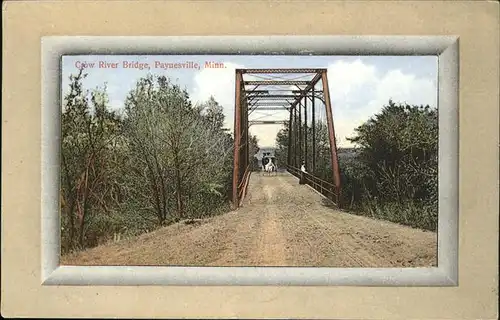 Paynesville Minnesota Crow River Bridge Kat. Paynesville