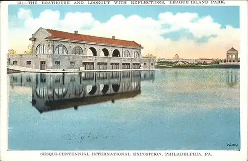 Philadelphia Pennsylvania Leage Island Park The Boathouse Kat. Philadelphia