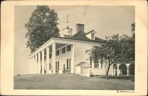 Mount Vernon Virginia The Mount Vernon Mansion Kat. Mount Vernon