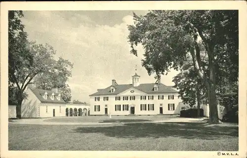 Mount Vernon Virginia The Mount Vernon Mansion Kat. Mount Vernon