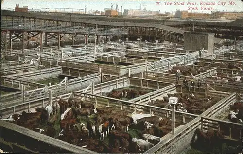 Kansas City Missouri The Stock Pens. Stock Yards Kat. Kansas City