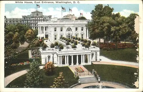 Washington DC White House East Entrance Kat. Washington