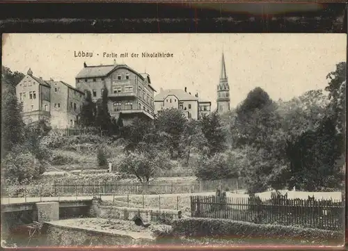 wz78589 Loebau Sachsen Nikolaikirche Kategorie. Loebau Alte Ansichtskarten