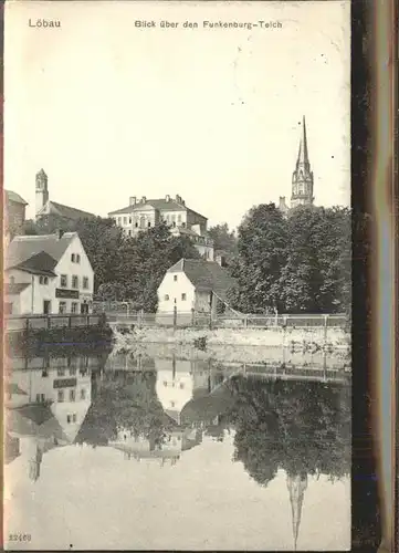 wz78594 Loebau Sachsen Funkenberg-Teich Kategorie. Loebau Alte Ansichtskarten