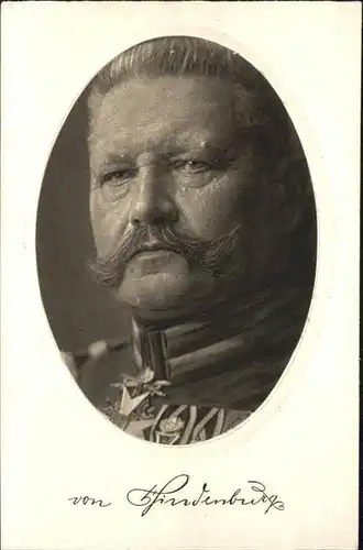 Politiker Paul von Hindenburg / Politik /