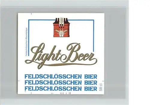 Bier Light Feldschloesschen Rheinfelden Schweiz Kat. Lebensmittel