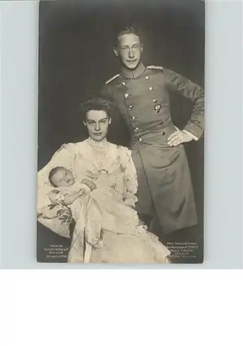 Adel Preussen Kronprinz Friedrich Wilhelm Kronprinzessin Cecilie Kind