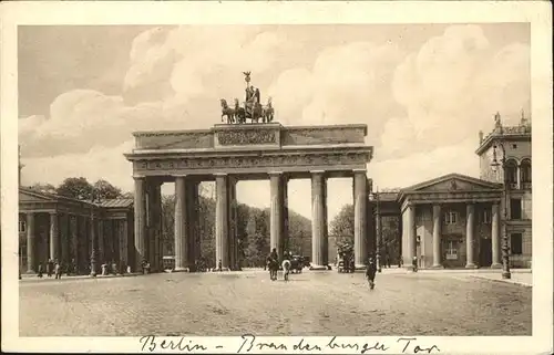 Brandenburgertor Berlin Gravuerkarte Nr. 11 Kat. Gebude und Architektur