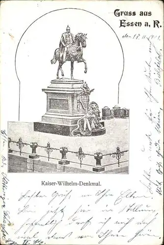 Wilhelm I Denkmal Essen Kat. Persoenlichkeiten