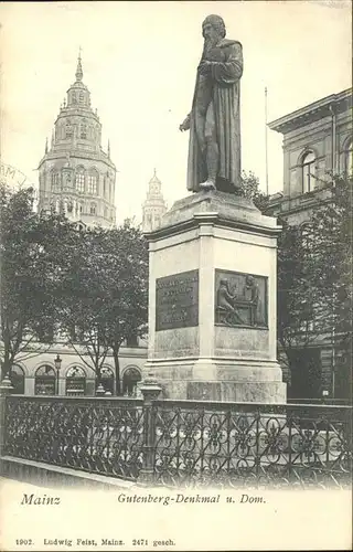 Denkmal Johannes Gutenberg Mainz / Denkmaeler /