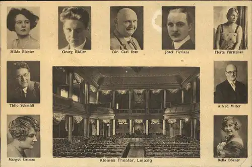 Theater Schauspieler Leipzig Herta Fuerstenau Josef Firmans etc. Kat. Theater