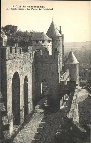 Carcassonne Les Machicoulis Porte Senechal / Carcassonne /Arrond. de Carcassonne