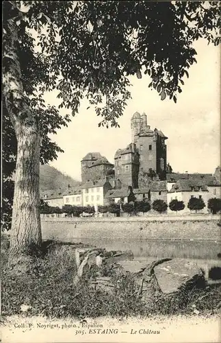 Estaing Aveyron Chateau Kat. Estaing