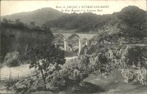 Jaujac Pont Romain Nouveau Pont Kat. Jaujac