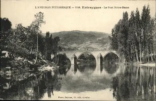 Entraygues-sur-Truyere Pont Notre Dame Kat. Entraygues-sur-Truyere