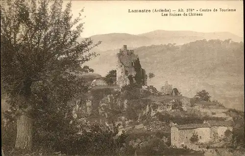 Lamastre Ruines Chateau Kat. Lamastre