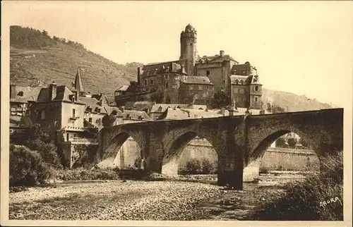 Estaing Aveyron Chateau Kat. Estaing