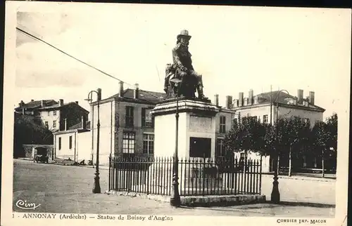 Annonay Statue Boissy Anglas Kat. Annonay