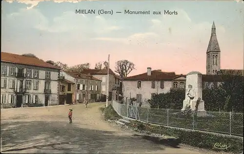 Mielan Monument aux Morts Kat. Mielan