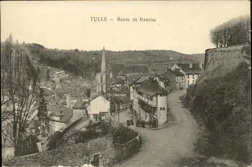 kk12300 Tulle Correze Route de Mauriac Eglise Kategorie. Tulle Alte Ansichtskarten