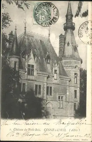 Cosne-sur-Oeil Chateau du Petit-Bois / Cosne-d Allier /Arrond. de Montlucon