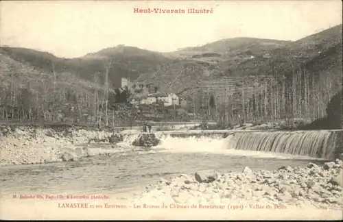 Lamastre Ruines Chateau Retourtour Vallee Doux *