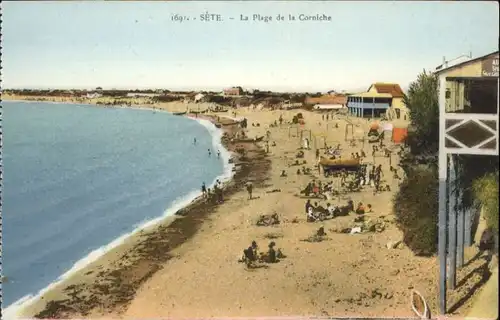 Sete Herault Sete la Plage de la Corniche * / Sete /Arrond. de Montpellier