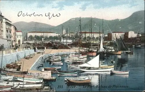 wu59488 Nice Alpes Maritimes Nice Port Bateau Plaisance * Kategorie. Nice Alte Ansichtskarten