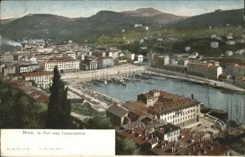 wu59520 Nice Alpes Maritimes Nice Port Observatoire * Kategorie. Nice Alte Ansichtskarten