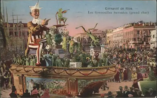 ww71604 Nice Alpes Maritimes Nice Grenouilles Savantes Carnaval x Kategorie. Nice Alte Ansichtskarten