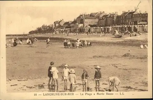 Langrune-sur-Mer Plage Maree Basse x