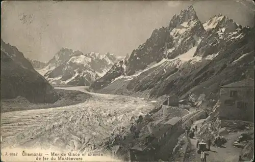 Chamonix-Mont-Blanc Glace Chemin Montenvers x