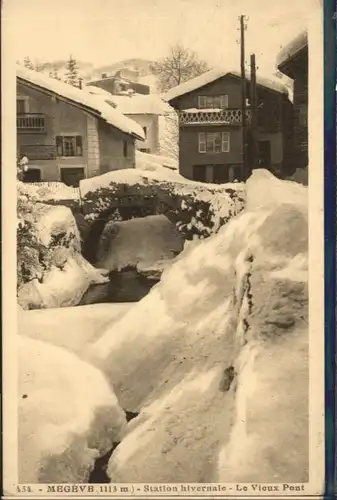 Megeve Station Hivernale Pont x