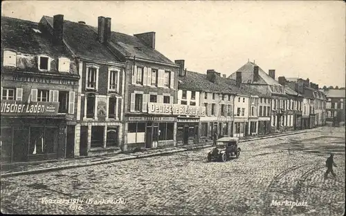 Vouziers Marktplatz  Deutsche Bierquelle *