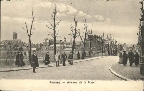 Peronne Somme Avenue de la Gare / Peronne /Arrond. de Peronne