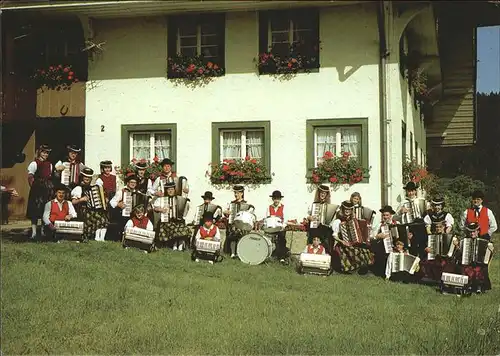 Hinterzarten Trachten Akkordeon Gruppe Kat. Hinterzarten