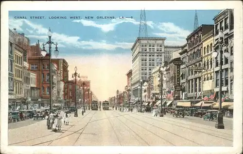 New Orleans Louisiana Canal Street tram Kat. New Orleans